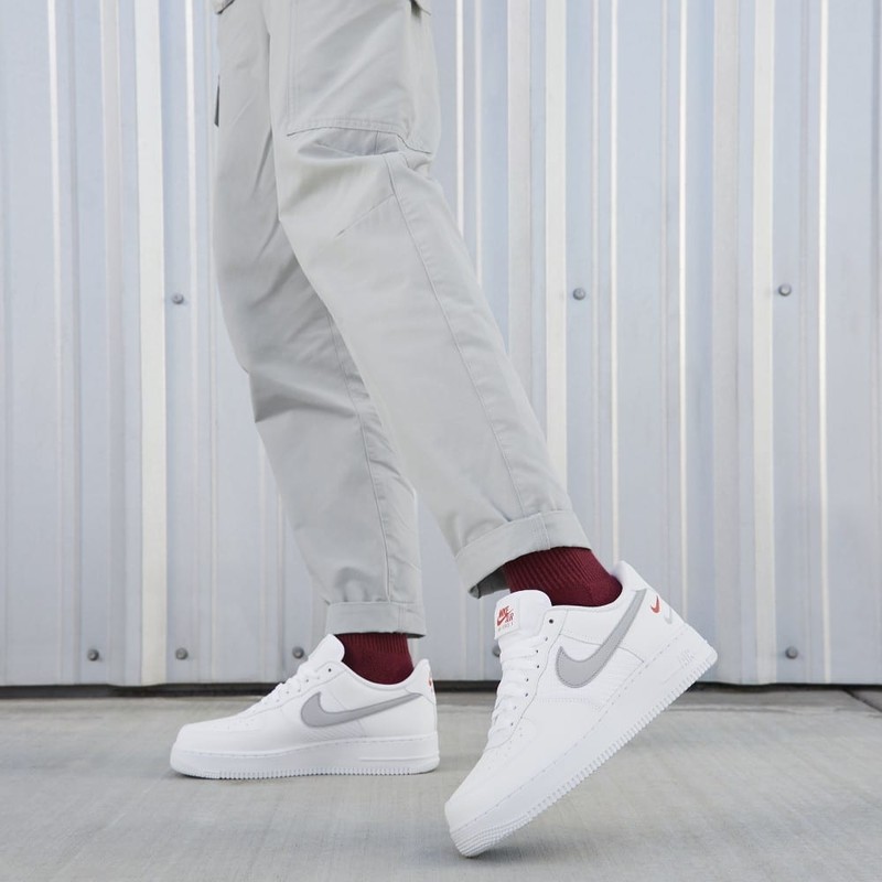 white air force 1 with black swoosh